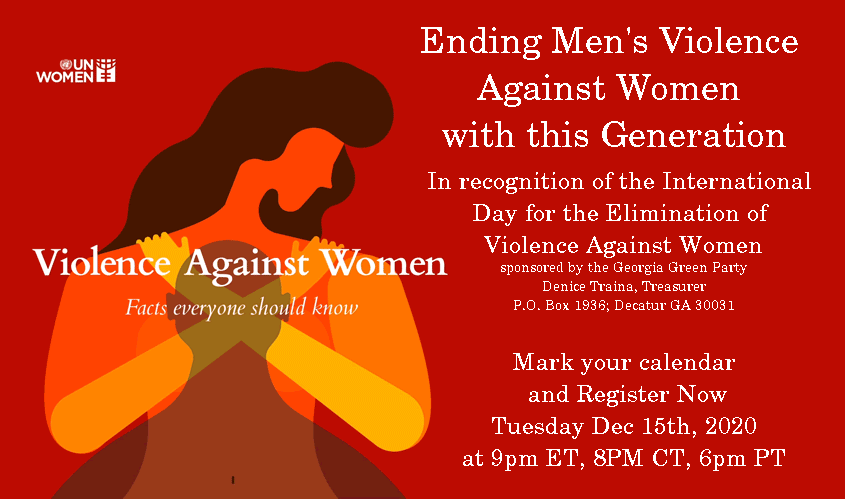 Join us Tuesday for a panel discussion on mens violence against women in the generation